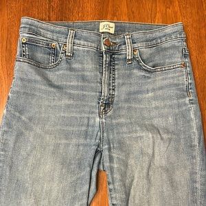J.Crew 9” High-Rise Toothpick Jeans Size 29